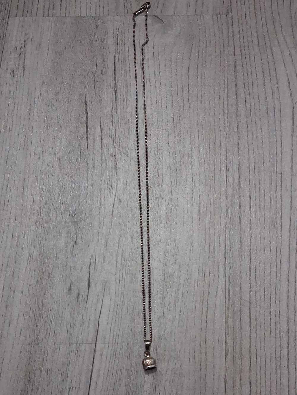 Capri Bell Necklace,  Silver,  Made In Italy, Good Luck,  Peace,  Wishes,  18"